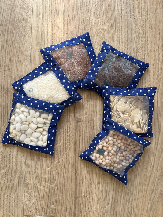Sacchetti ponderati con finestra trasparente
